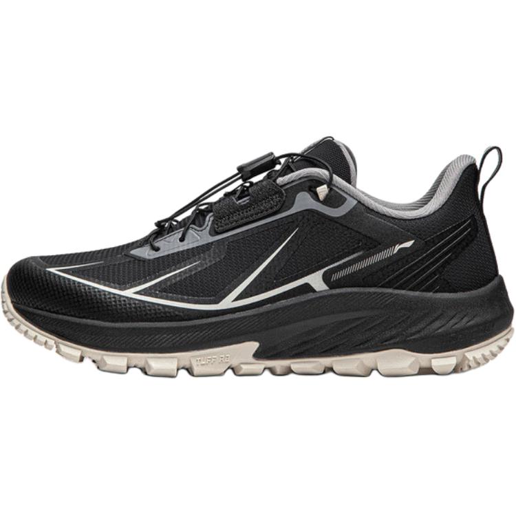 Li Ning Kids Outdoor Cloud Field Comfortable Non-Slip Wear-Resistant Low-Top Running Shoes Kids Sneaker Black YKFU104-1