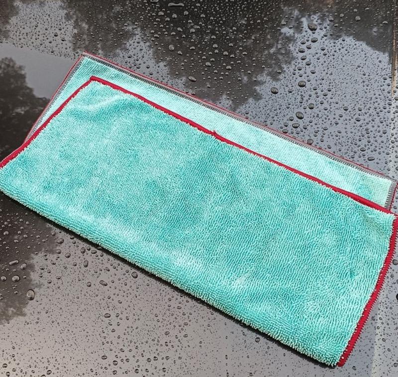 Heavy Duty 500GSM Microfiber Cleaning Cloth Towel 40x40CM Super Absorbent Car Detailing Towel Non Scratch Safe Quick Dry