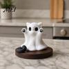 Lustige Geschenke für Katzenliebhaber Halloween Geisterstatue, Niedliche Figur, Cartoon-Thema Zimmerdekoration Spukige Dekoration für Zuhause Büro Schreibtisch Dekoration Statue
