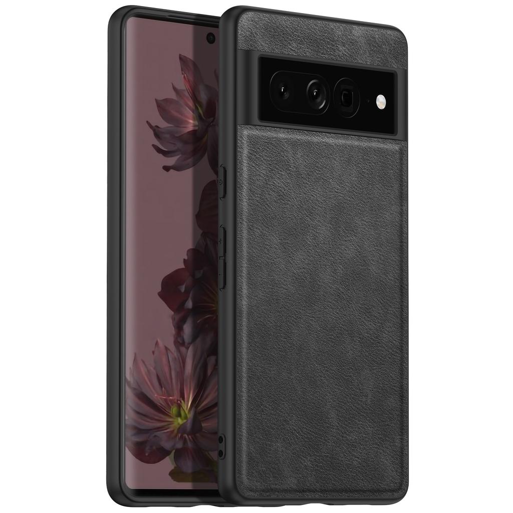 For Google Pixel 7 Pro Premium PU Leathe Phone Case Scratch-Resistant Solid Color Cover for Google Pixel 7 2025 Case