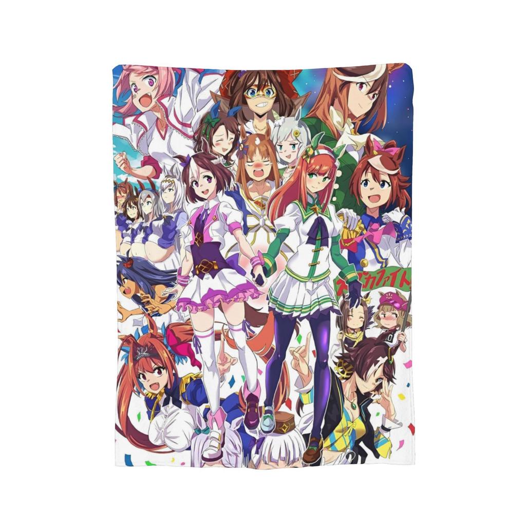 Umamusume Pretty Derby Uma Musume Blankets  Flannel Throw Blanket Bed Sofa Decoration Soft Warm Bedspreads,