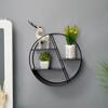 Wall Mounted Floating Shelves Decorative Shelves Circular Storage Rack Creative Plant Flower Pot Tray Nordic Home Decoration