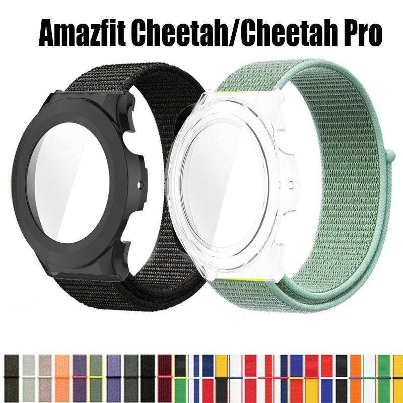 Nylon Loop Strap with TPU Case for Amazfit Cheetah Pro Cheetah Arround Replacment Watchband