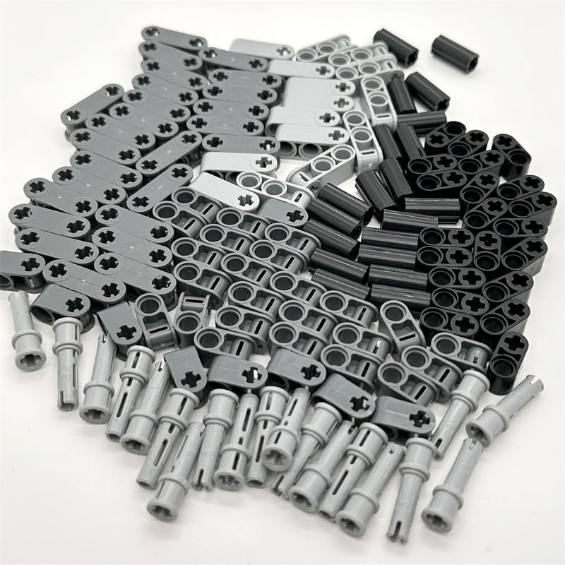 Technisches Rad Reifen Stifte Platte Set Bausteine Kompatibel 42003 32184 32054 Enlighten MOC Montage Partikel Ziegel Spielzeug