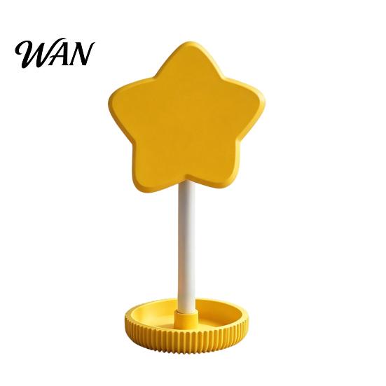 Girly Desktop Accessory Organizer Cute Star Headphone Stand with Storage Tray, 3D Printed PLA Headset Hanger & Desk Multifunctional Organizer, Macaron