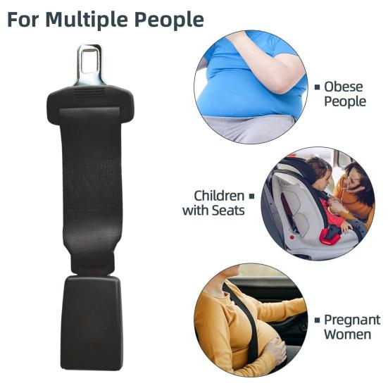 Seat Belt Extension Anti-Slip Pads Pre-Tightening Device High-Strength Intelligent Sensing Adjustment System Safety Buckle