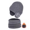 2pcs Soft Solid Color Ear Protection Wool Caps Coldproof Children Knitted Beanie Thickened Earflap Pullover Hat Outdoor