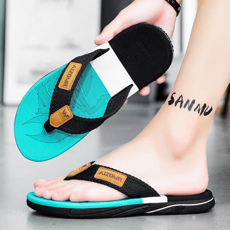 Man House Flip Flops Summer Breathable Beach Shoes EVA Slippers Sandals Men Flip Flops Soft Slippers Home Clogs Slides