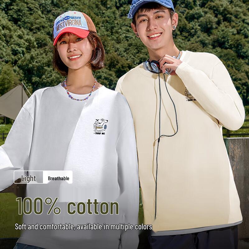 Baleno Men's Pure Cotton JPB Surf Dog Long Sleeve T-Shirt