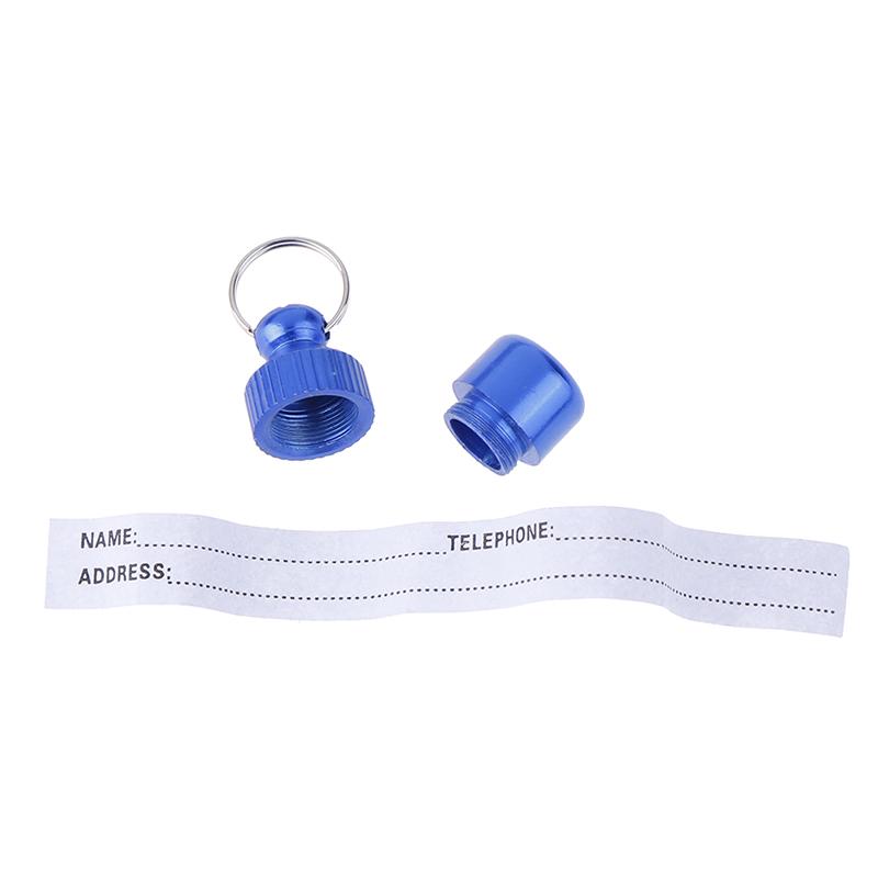 Anti-Lost Pet Dog Cat Id Name Address Mini Label Tag Storage Barrel Tube Random