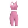 Sports Bra for Women, Shockproof, High-Intensity, Beautiful Back Design, European and American Style Yoga Fitness Pants, Peach Lift High-Waisted Pants