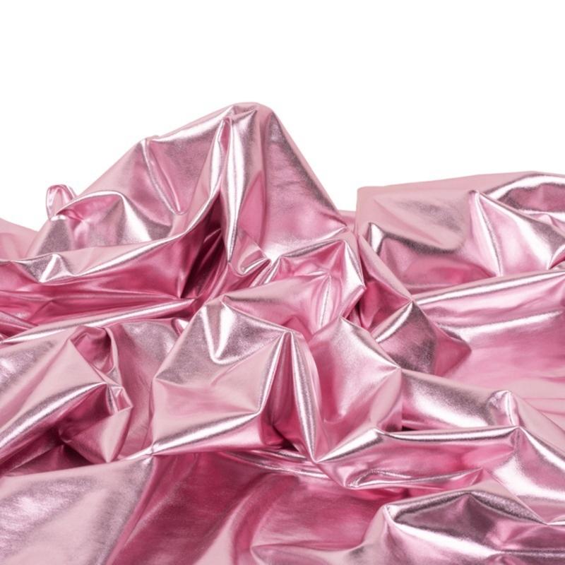 Metallic Gold Foil Textile Stretchable Spandex Cloth For Dance Costumes And Yogas Apparel