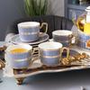 Household Flower Teapot Set, Glass Boiled Fruit Teapot, Ceramic Afternoon Tea Flower Fruit Teacup Tea Set, Candle Heating