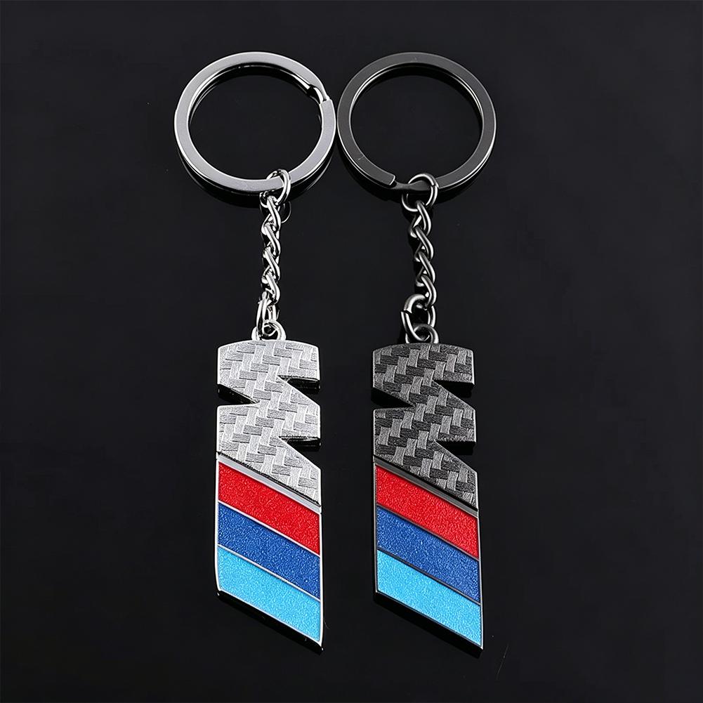 Carbon Fiber Car M Emblem Styling Auto Keychain Accessories For BMW E90 G80 M3 G30 M5 F82 F83 F20 F21 G42 F95 F96 G06 G07 M2 M4 zjdr11