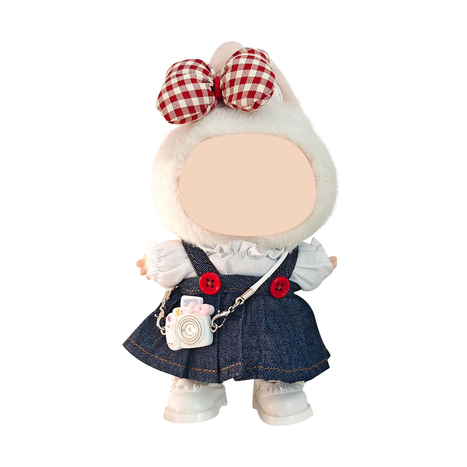 

Милые плюшевые кукольные аксессуары для одежды Плюшевая кукла Подходящие подарки Мультяшная детская кукла Кукольная одежда One Size