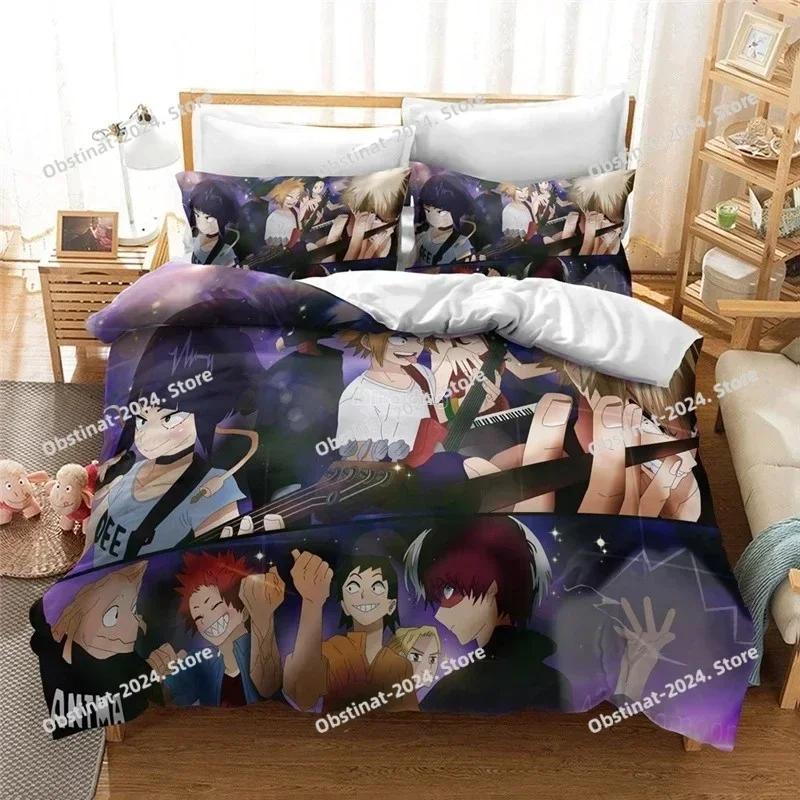 Popular Anime My Hero Academia 3d Bedding Set Duvet Cover Set Pillowcase All Might Bakugou Katsuki Comforter Cover Set Drop Ship