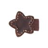 Retro Double-sided Magnetic Star Bookmark Leather Pen Clip Reading Page Mark Colorful Multifunctional Page Divider Students