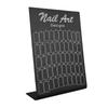 50Pcs Nail Art False Tips Chart Display Board   Nailtips Polish Gel Color Card (White)