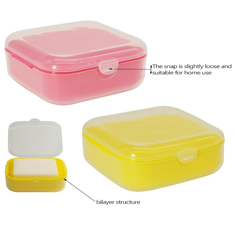 1Pce Travel Mini Soap Box Portable Leak Proof Soap Storage Box, Suitable For Dormitory Travel, Camping