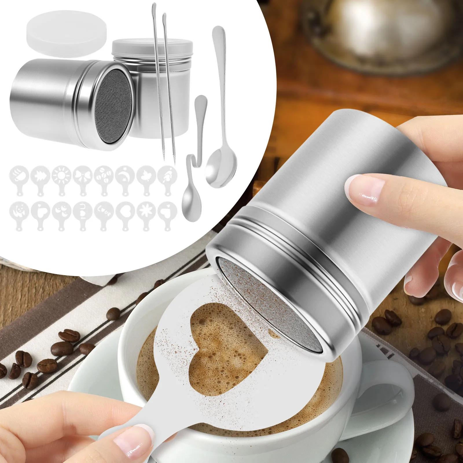 Templates Coffee Mold Tool Safe Sturdy Coffee Decoration Stencils Latte Art Kit Versatile Barista Latte Tool Set for Decorations