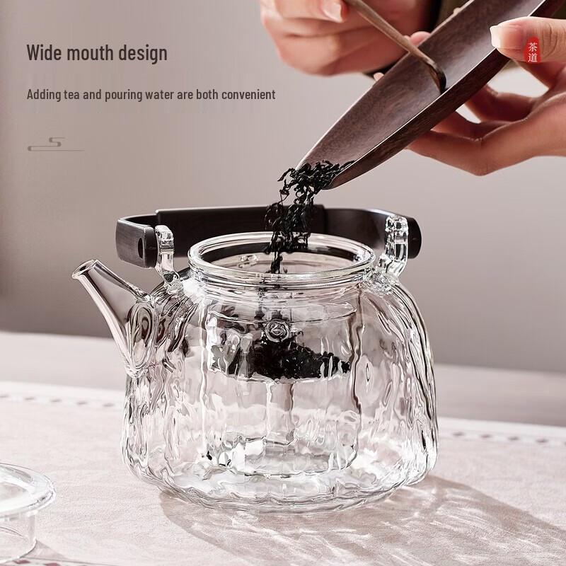YIHUTEA Glass Steaming & Boiling Tea Pot