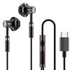 NEW 9D Surround Sound Earphones Metal Type C&3.5mm Headset In-ear Gamer Headphones Wired Control Earbuds for Samsung With HD Mic