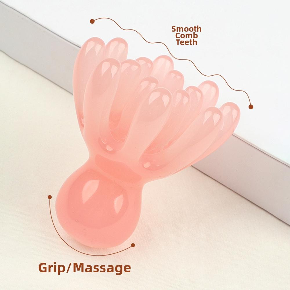 Resin Head Massager 14 Tooth Scalp Massager Tool Octopus Massage Comb  Hair Care Acupressure