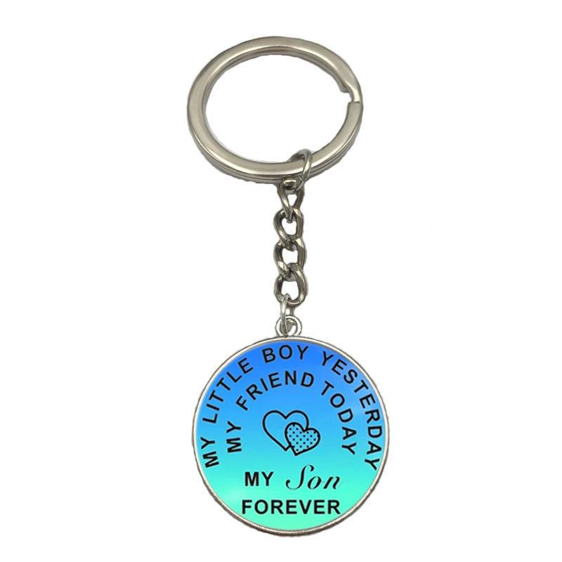 Keychain Accessories Pendant Floral Thanksgiving Text Good Friends Retro Personalized Keychain Gift Pendant