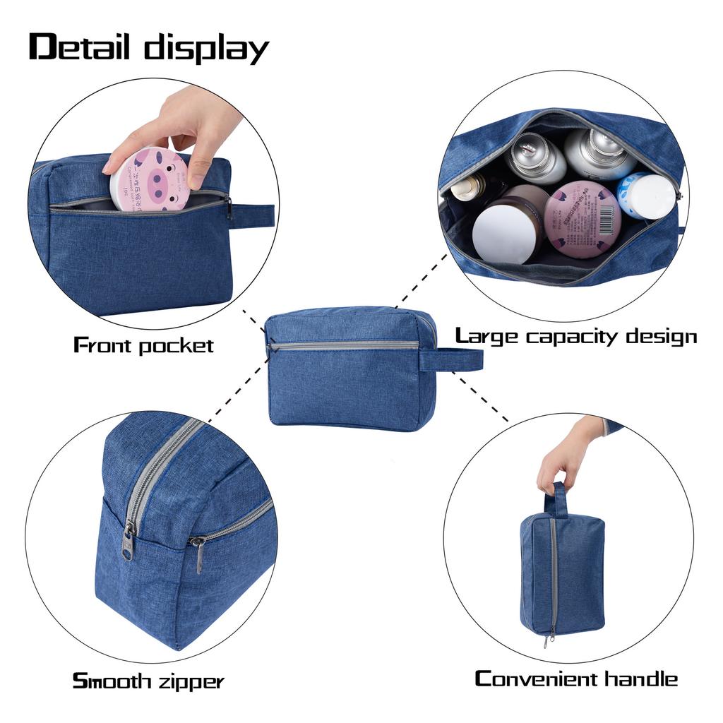 Simple Toilet Bag Large Capacity Outdoor Business Trip Storage Cosmetic Bag Multifunctional Anti-Splashing Water Men'S And Women'S Toilet Bag