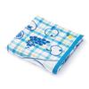 MOOMIN Ruter Frukt Mummi Badehåndkle Blått Mykt Bomullsgasvev Frotte 60 x 120 cm 47-2813330 Ca.