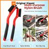Curved Handle Grip Wire Brush Set For Rust Removal Holes Cleaning Brass Stainless Steel Nylon Small Metal Brushes Heavy Duty