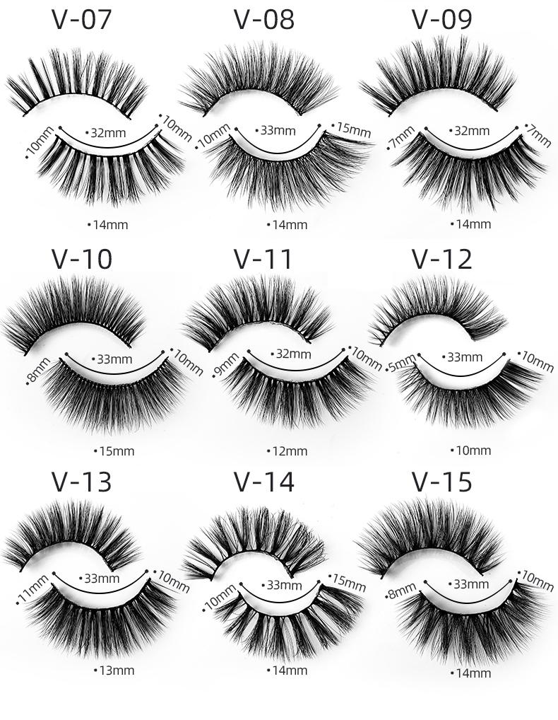 2021Hot 3d Faux Mink Eyelashes False Eyelash 100% Real Mink and by Hand Customizable Europe