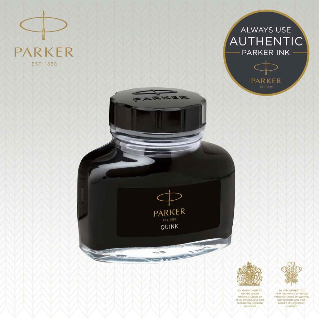 PARKER Quink Black Bottle Ink S1162110 57ml Imported (Genuine Product)