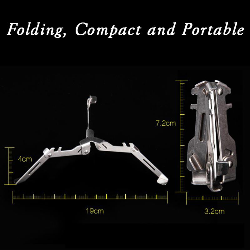 Outdoor Gas Cylinder Holder Camping Foldable Burner Holder Stove Tool Bottle Holder Gas Cylinder Tripod Outdoor Picnic Tool