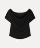 MIXXO Cowl Neck Two-Way Short Sleeve T-Shirt_Miwhwg719A