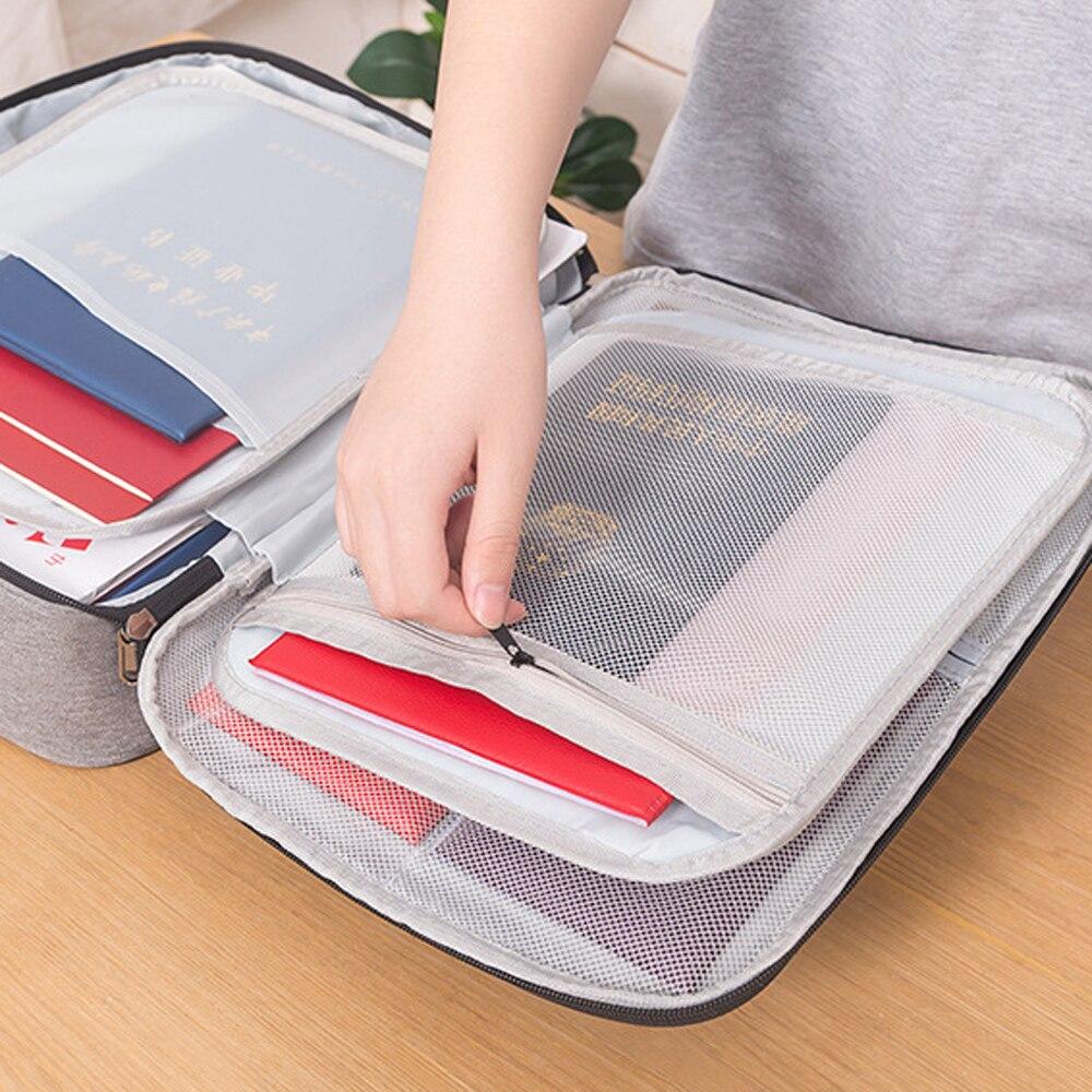 Document Storage Bag Tickets File Organizer Women Travel Files Card Folder Holder Tool Case Handbag