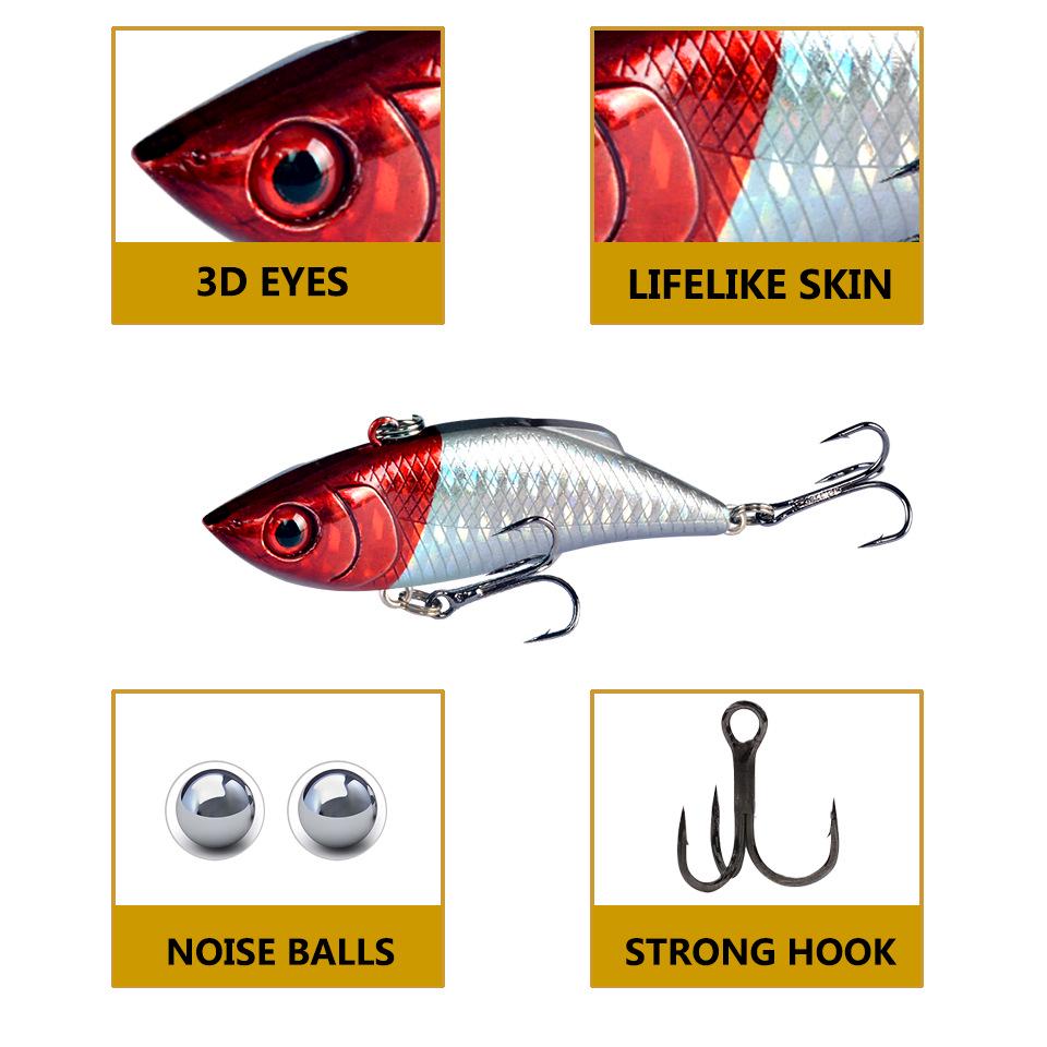 Δολώμα VIB Βιονικό 5 Χρωμάτων: Δόλωμα Ψαρέματος 7CM/10G για Γριβάδι