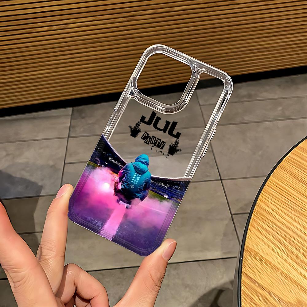 JuL C'est Pas Des Lol Rappers Phone Case for iPhone 17 16e 16 15 14 13 12 11 Pro Max 7 8 Plus X XR Airbag Anti Fall Clear Cover