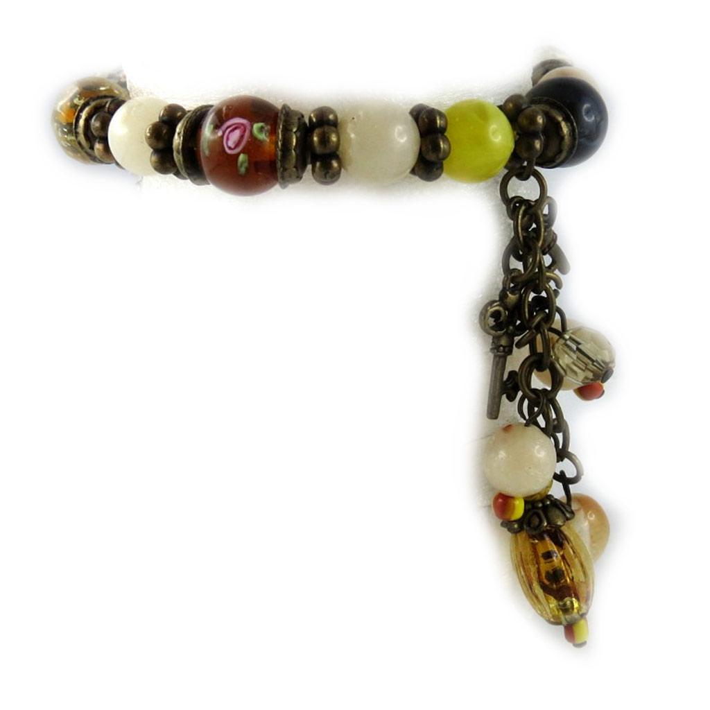 Les Trésors De Lily [L0918] - Amber 'Kilimanjaro' Designer Bracelet