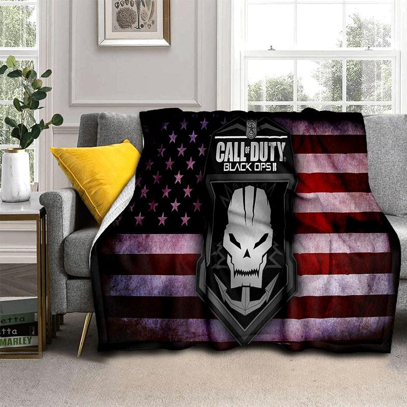 3D Call of Duty,COD Game, Gamer HD Blanket,Soft Throw Blanket for Home Bedroom Bed Sofa Picnic Travel Office Cover Blanket Kids