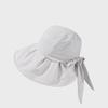 Cappello da Pescatore Estivo Leggero Traspirante Ampia Tesa Protezione Solare Monocolore Cappello Parasole