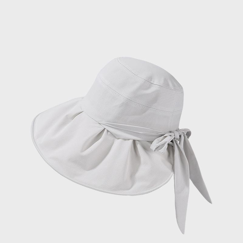 Cappello da Pescatore Estivo Leggero Traspirante Ampia Tesa Protezione Solare Monocolore Cappello Parasole