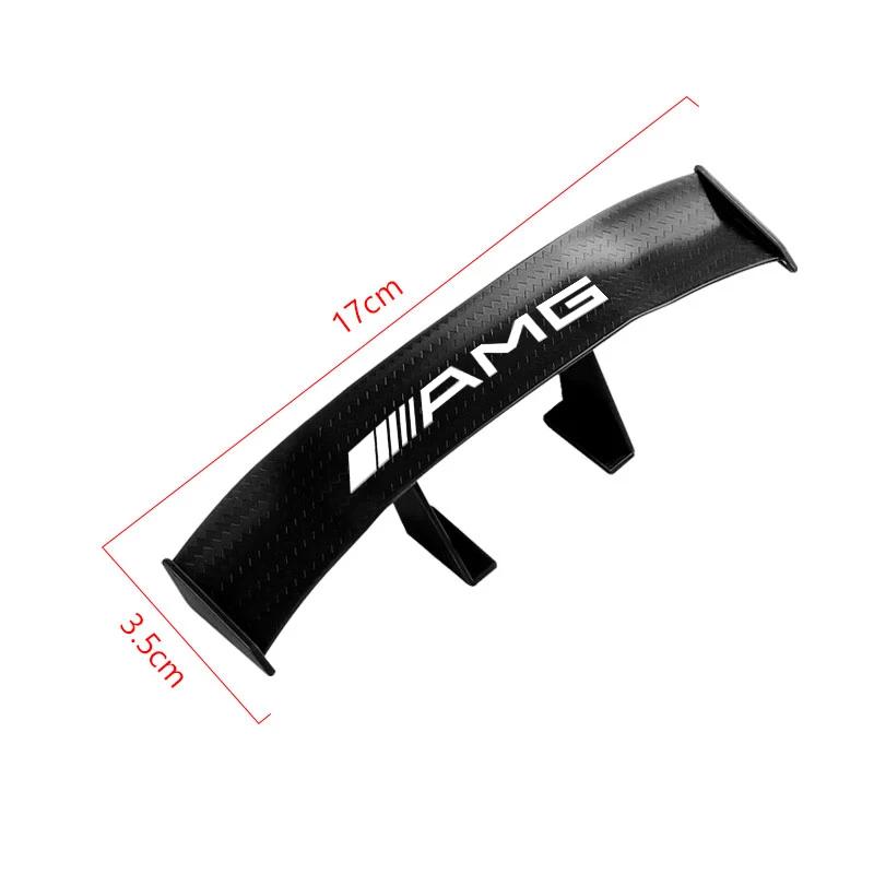 Car Rear Spoiler Mini Wings Small Model Decoration Winglet Stickers For Mercedes Benz W204 W212 W176 GLC CLA GLA E C G M R S