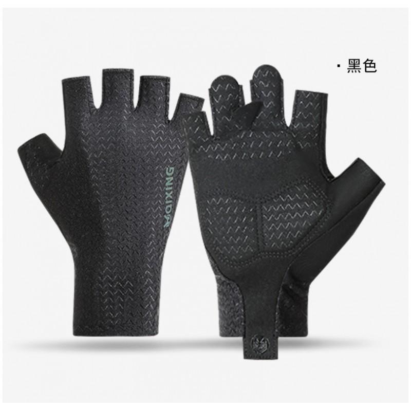 Cycling Gloves Half-Finger Ice Silk Breathable Anti-Slip Gym Outdoor Sports Men Women
