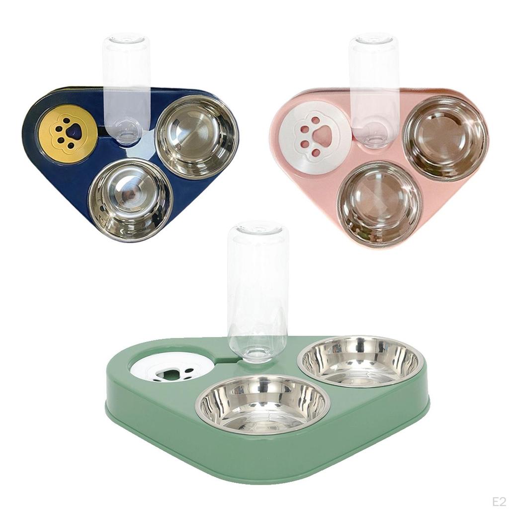 Pet Feeding Set with Water Dispenser And Food Bowl