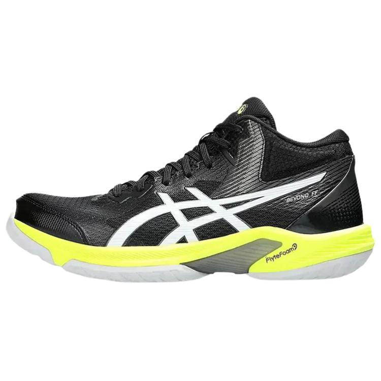 Asics Beyond FF Versatile Comfortable Shock Absorbing Breathable Support High-Top Badminton Shoes Men Shoes Black Yellow 1071A095-001