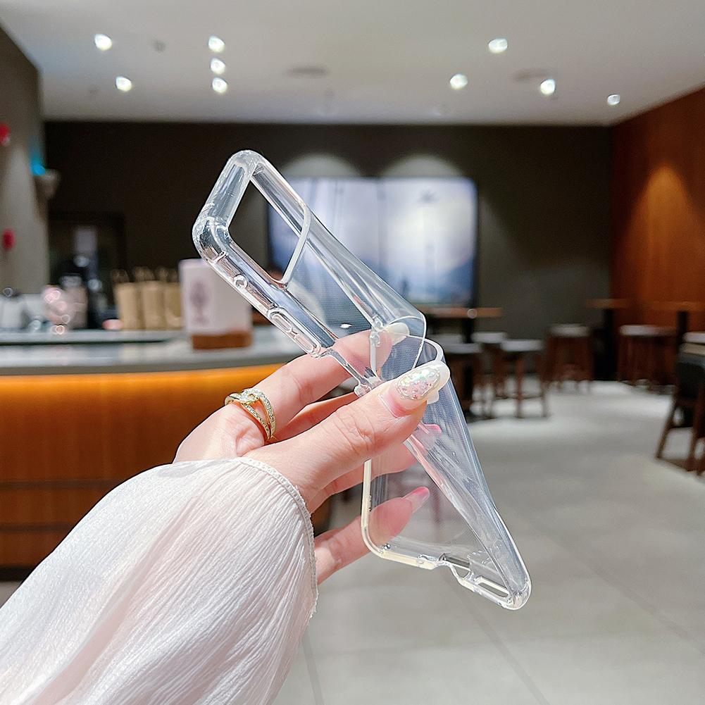 Ultrathin Transparent Soft TPU Phone Cover For Samsung Galaxy Z Flip 7 Shockproof Screen Protector Case Cover Accessories