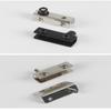 1 Set Easy Installation With No Drilling Needed Stainless Steel Glass Door Hinges Suitable For 5~6Mm Glass Pack Of 2
