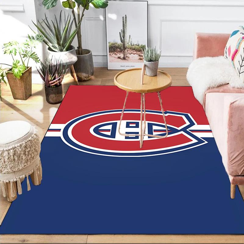 Canadiens Hockey Team Area Rug Suitable for Indoor And Outdoor,Carpets for Kitchens, Homes, Offices, Living Rooms,Home Decor,Christmas Gift