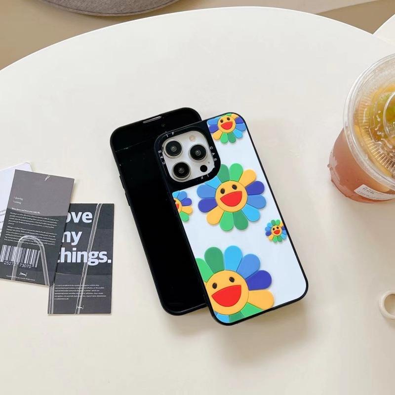 3D Sunflower Cartoon Phone Case for 13 Pro Max/17 Pro Max - Protective Cover iPhone 17